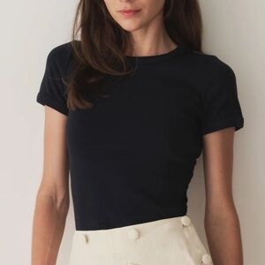 Doen Vivi tee in dark navy size s